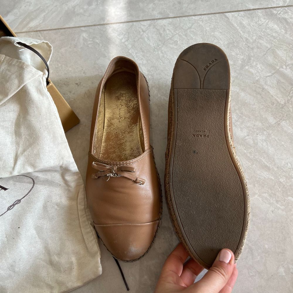 Prada Tan Espadrilles Size 37.5 - Picture 4 of 4